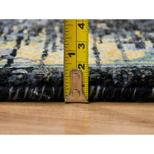 Load image into Gallery viewer, 9'x12'1" Rust Red & Black, Ghazni Wool Hand Knotted, Ancient Ottoman Erased Design, Oriental Rug FWR391026