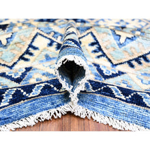 Load image into Gallery viewer, 8'9"x11'9" Little Boy Blue, Anatolian Village Inspired With Repetitive Geometric Pattern Natural Dyes, Soft And Shiny Wool Hand Knotted, Oriental Rug FWR439584