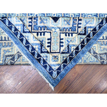 Load image into Gallery viewer, 8'9"x11'9" Little Boy Blue, Anatolian Village Inspired With Repetitive Geometric Pattern Natural Dyes, Soft And Shiny Wool Hand Knotted, Oriental Rug FWR439584