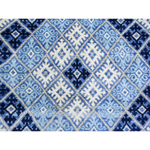 Load image into Gallery viewer, 8'9"x11'9" Little Boy Blue, Anatolian Village Inspired With Repetitive Geometric Pattern Natural Dyes, Soft And Shiny Wool Hand Knotted, Oriental Rug FWR439584