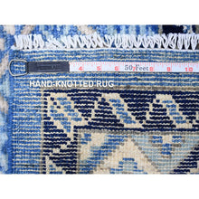 Load image into Gallery viewer, 8'9"x11'9" Little Boy Blue, Anatolian Village Inspired With Repetitive Geometric Pattern Natural Dyes, Soft And Shiny Wool Hand Knotted, Oriental Rug FWR439584
