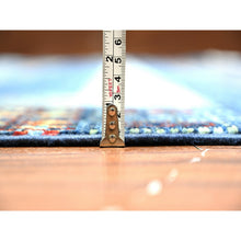 Load image into Gallery viewer, 9'x12' Yale Blue, Fine Kashkuli Gabbeh With Small Animals And Human Figurines, Pure Wool, Natural Dyes, Hand Knotted, Oriental Rug FWR447606