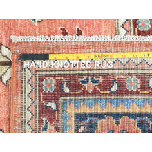Load image into Gallery viewer, 9'x11'10" Light Blue, Natural Dyes Densely Woven, Soft Wool Hand Knotted, Afghan Peshawar With Serapi Heriz Design, Oriental Rug FWR492852