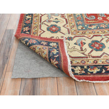 Load image into Gallery viewer, 9'x12' Soft Red, Dense Weave Pure Wool Hand Knotted, Afghan Peshawar With Bijar Garus Design Vegetable Dyes, Oriental Rug FWR492906