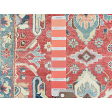 Load image into Gallery viewer, 9'x12' Soft Red, Dense Weave Pure Wool Hand Knotted, Afghan Peshawar With Bijar Garus Design Vegetable Dyes, Oriental Rug FWR492906