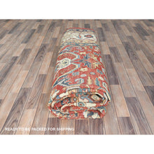 Load image into Gallery viewer, 9'x12' Soft Red, Dense Weave Pure Wool Hand Knotted, Afghan Peshawar With Bijar Garus Design Vegetable Dyes, Oriental Rug FWR492906