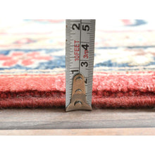 Load image into Gallery viewer, 9'x12' Soft Red, Dense Weave Pure Wool Hand Knotted, Afghan Peshawar With Bijar Garus Design Vegetable Dyes, Oriental Rug FWR492906