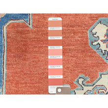 Load image into Gallery viewer, 9'1"x11'8" Burnt Orange, Afghan Peshawar With Bakshaish Design Vegetable Dyes, 100% Wool Hand Knotted, Oriental Rug FWR496944