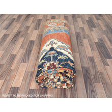 Load image into Gallery viewer, 9'1"x11'8" Burnt Orange, Afghan Peshawar With Bakshaish Design Vegetable Dyes, 100% Wool Hand Knotted, Oriental Rug FWR496944