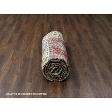 Load image into Gallery viewer, 9'x12' Auburn Red, Hand Knotted, Pure Wool,  Karajeh Design, Soft To The Touch Pile, Oriental Rug FWR507192