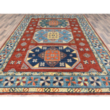 Load image into Gallery viewer, 9'x12'2" Imperial Red, Armenian Inspired Caucasian Design, 200 Kpsi, Natural Dyes, Densely Woven, Natural Wool, Hand Knotted, Oriental Rug FWR511794