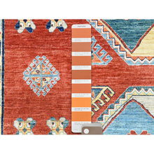 Load image into Gallery viewer, 9'x12'2" Imperial Red, Armenian Inspired Caucasian Design, 200 Kpsi, Natural Dyes, Densely Woven, Natural Wool, Hand Knotted, Oriental Rug FWR511794