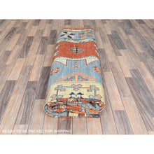 Load image into Gallery viewer, 9'x12'2" Imperial Red, Armenian Inspired Caucasian Design, 200 Kpsi, Natural Dyes, Densely Woven, Natural Wool, Hand Knotted, Oriental Rug FWR511794