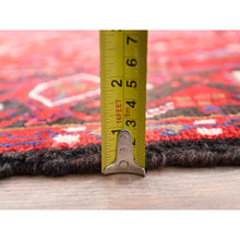 Load image into Gallery viewer, 9'4"x12'5" Cardinals Red, Rustic Look, Pure Wool, Hand Knotted, Semi Antique Bohemian Persian Heriz, Good Condition, Sides And Ends Professionally Secured, Cleaned, Oriental Rug FWR512226