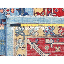 Load image into Gallery viewer, 8'10"x12' Tomato Red, Hand Knotted Afghan Heriz Serapi With Open Field Bakshaish Design, Natural Dyes, 100% Wool, Densely Weave, Oriental Rug FWR516942