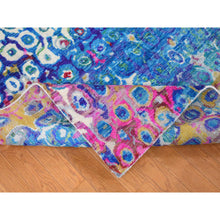 Load image into Gallery viewer, 9'1"x12'1" Maya Blue, The Peacock, Colorful, Sari Silk, Hand Knotted, Oriental Rug FWR522828