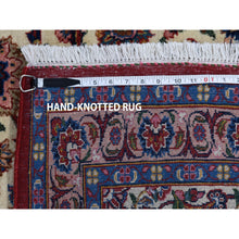 Load image into Gallery viewer, 8&#39;10&quot;x12&#39;2&quot; Ivory Antique Persian Kashan Full Pile Exc Condition Pure Wool Hand Knotted Oriental Rug FWR286206