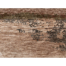Load image into Gallery viewer, 3&#39;x5&#39; Earth Tone Colors Abstract Design Wool And Silk Hand Knotted Modern Oriental Rug FWR350808