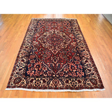 Load image into Gallery viewer, 7&#39;x10&#39;4&quot; Red Vintage Persian Bakhtiar Good Condition Abrash Pure Wool Hand Knotted Oriental Rug FWR359208