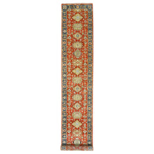 Load image into Gallery viewer, 2&#39;7&quot;x15&#39;10&quot; Red Karajeh Design Pure Wool Hand Knotted Oriental XL Runner Rug FWR372990