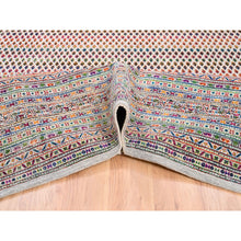 Load image into Gallery viewer, 11&#39;7&quot;x18&#39; Oversize Colorful Wool And Sari Silk Sarouk Mir Inspired With Small Repetitive Pattern Hand Knotted Oriental Rug FWR373872