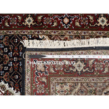 Load image into Gallery viewer, 2&#39;5&quot;x16&#39;10&quot; Rich Black Tabriz Mahi with Fish Medallion Design, 175 KPSI, Hand Knotted, Wool Oriental XL Runner Rug FWR383034