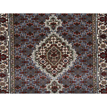 Load image into Gallery viewer, 2&#39;5&quot;x23&#39; Light Gray, Wool Hand Knotted, Tabriz Mahi with Fish Medallion Design 175 KPSI, XL Runner Oriental Rug FWR384546