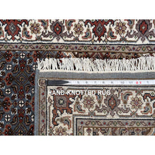 Load image into Gallery viewer, 2&#39;5&quot;x23&#39; Light Gray, Wool Hand Knotted, Tabriz Mahi with Fish Medallion Design 175 KPSI, XL Runner Oriental Rug FWR384546