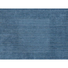 Load image into Gallery viewer, 10&#39;x14&#39; Denim Blue, Soft Wool, Hand Loomed, Modern Design, Tone on Tone, Oriental Rug FWR387390