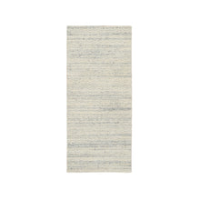 Load image into Gallery viewer, 2&#39;6&quot;x6&#39; Beige, Hand Loomed Variegated Textured Modern Design, Organic Wool, Runner Oriental Rug FWR389040