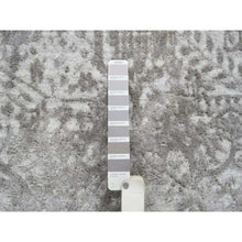 Load image into Gallery viewer, 10&#39;x10&#39; Gray, Broken Persian Design, Hand Knotted Wool and Pure Silk, Square Oriental Rug FWR390096