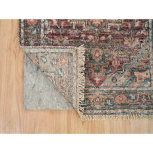 Load image into Gallery viewer, 2&#39;6&quot;x14&#39; English Red, Plush and Lush, All Wool, Natural Dyes, Hand Knotted, Heriz Revival, Runner Oriental Rug FWR395352