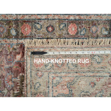 Load image into Gallery viewer, 2&#39;6&quot;x14&#39; English Red, Plush and Lush, All Wool, Natural Dyes, Hand Knotted, Heriz Revival, Runner Oriental Rug FWR395352