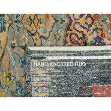 Load image into Gallery viewer, 8&#39;1&quot;x10&#39; Metallic Orange, Ancient Ottoman Erased Design, Ghazni Wool, Hand Knotted, Oriental Rug FWR395370