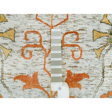 Load image into Gallery viewer, 12&#39;1&quot;x15&#39;4&quot; Taupe, Directional Vase All Over Design, Silk with Textured Wool, Hand Knotted, Oversized Oriental Rug FWR395616