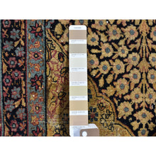 Load image into Gallery viewer, 7&#39;x10&#39;5&quot; Beige Antique Persian Kermanshah Signed Worn Areas Clean Garden Design Pure Wool Hand Knotted Oriental Rug FWR397554