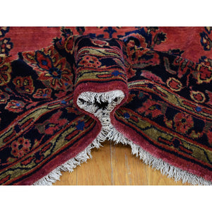 12'4"x19'3" Red Oversized Antique Persian Moharajan Sarouk Full Pile and Soft Hand Knotted Oriental Rug FWR401946