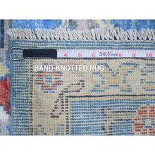 Load image into Gallery viewer, 8&#39;3&quot;x10&#39;8&quot; Little Boy Blue, Afghan Angora Oushak with All Over Vines and Motifs Natural Dyes, Soft Wool Hand Knotted, Oriental Rug FWR441192