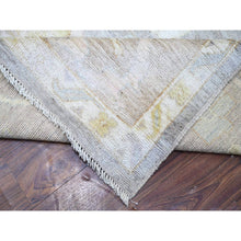 Load image into Gallery viewer, 10&#39;x13&#39;10&quot; Chrome Gray, Hand Knotted, Afghan Angora Oushak with Large Floral Pattern, Natural Dyes, Soft Wool, Oriental Rug FWR446754