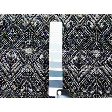 Load image into Gallery viewer, 10&#39;x10&#39; Arsenic Gray, 100% Plush Wool, Hand Knotted, Kohinoor Herat Small Geometric Repetitive Design, Square Oriental Rug FWR476760
