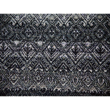 Load image into Gallery viewer, 10&#39;x10&#39; Arsenic Gray, 100% Plush Wool, Hand Knotted, Kohinoor Herat Small Geometric Repetitive Design, Square Oriental Rug FWR476760