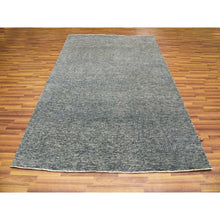 Load image into Gallery viewer, 6&#39;x9&#39;1&quot; Medium Gray, Hand Knotted, Modern Grass Design, Natural Undyed Wool, Oriental Rug FWR476850