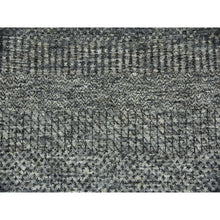Load image into Gallery viewer, 6&#39;x9&#39;1&quot; Medium Gray, Hand Knotted, Modern Grass Design, Natural Undyed Wool, Oriental Rug FWR476850