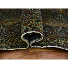 Load image into Gallery viewer, 6&#39;x9&#39;1&quot; Rust Brown, 100% Plush Wool, Hand Knotted, Kohinoor Herat Small Geometric Repetitive Design, Oriental Rug FWR476856