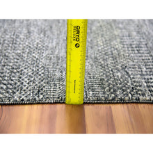 Load image into Gallery viewer, 5&#39;2&quot;x7&#39; Medium Gray, Natural Undyed Wool, Hand Knotted, Modern Grass Design, Oriental Rug FWR476868