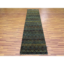 Load image into Gallery viewer, 2&#39;6&quot;x9&#39;10&quot; Rust Brown, Kohinoor Herat Small Geometric Repetitive Design, 100% Plush Wool, Hand Knotted, Runner Oriental Rug FWR476916