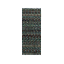 Load image into Gallery viewer, 2&#39;6&quot;x6&#39;1&quot; Rust Brown, Kohinoor Herat Small Geometric Repetitive Design, 100% Plush Wool, Hand Knotted, Runner Oriental Rug FWR476934