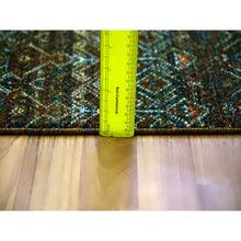 Load image into Gallery viewer, 2&#39;6&quot;x6&#39;1&quot; Rust Brown, Kohinoor Herat Small Geometric Repetitive Design, 100% Plush Wool, Hand Knotted, Runner Oriental Rug FWR476934