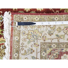 Load image into Gallery viewer, 2&#39;6&quot;x17&#39;10&quot; Rust Red, Kashan Revival with Large Motifs, New Zealand Wool Hand Knotted, XL Runner Oriental Rug FWR481488