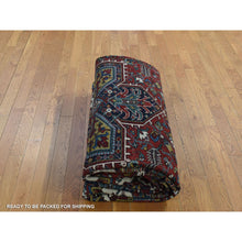 Load image into Gallery viewer, 9&#39;6&quot;x12&#39;9&quot;Brick Red, Antique Persian Heriz, Excellent Condition, Clean, Sides and Edges Professionally Secured, Hand Knotted, Pure Wool Oriental Rug FWR481554